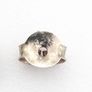 Vintage 925 Syerling Silver Purple Chalcedony Stud Earrings Image 5