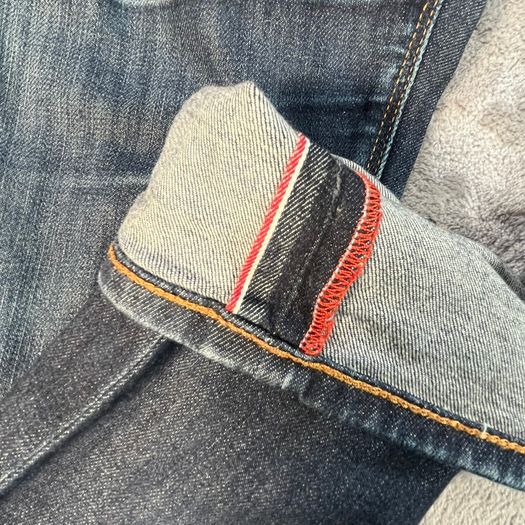 Armani JO6 Jeans Mens Selvedge Jeans W33 L32 Indigo Denim Slim