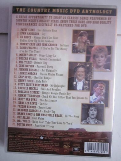 101 Country Greats Including 50 Number 1 Hits, 4 DVD's