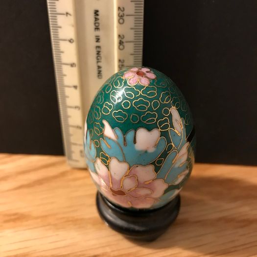 Rare vintage Cloisonne Enamel Egg