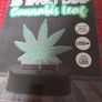 NEW 3D Effect Lamp Cannabis Leaf Image 4