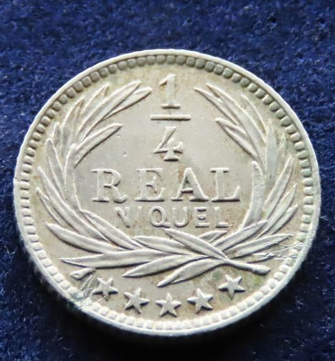 1900 1/4 Real Guatemala antique