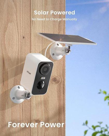 Solar Security Camera Outdoor Wireless with Color Night Vision, Battery CCTV Camera Systems, WiFi Outdoor Camera Home Security Camera, Sound Floodlight Alarm, Motion Detection