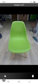 4 funky chairs, great condition, lightweight and durable.