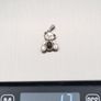 Vintage Signed 925 Sterling Silver Hematite Teddy Bear Charm Image 10
