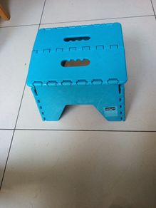 Small Blue  Foldable Step Stool.  New.