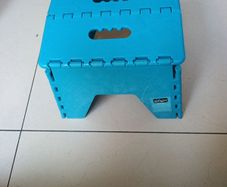 Small Blue  Foldable Step Stool.  New.