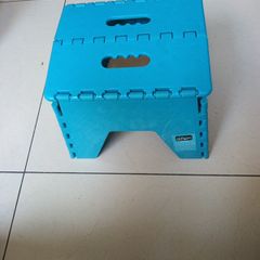 Small Blue  Foldable Step Stool.  New.