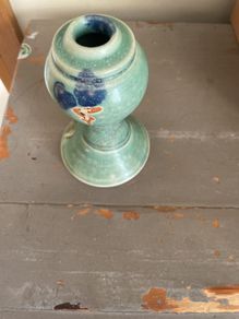 Richard Weston pottery candle holder