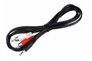 3.5mm 3m Stereo Jack to 2 Twin RCA Phono Male Cable TV PC Aux Audio Red White - FHT03RCA