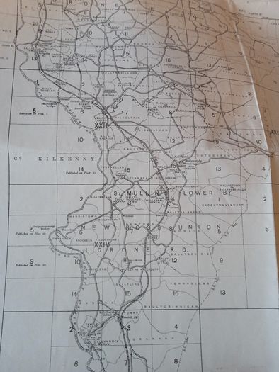 Ordnance Survey of Ireland: Co. Carlow Published by the Director General at the Ordnance Survey Office Dublin, 1910. (HQ735)