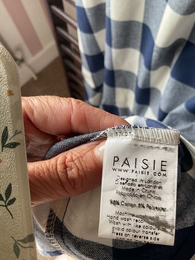 dress Bnwt paise asymmetrical gingham check dress size 10