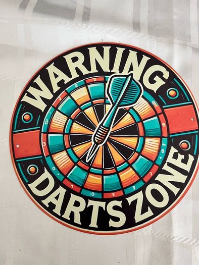 darts metal wall signs