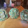 Rare 1869 Victorian Majolica Strawberry Plates x 3 Image 2