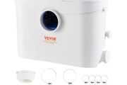 Macerator Pump, 700W, 9600 L/h Flow, 32.8 ft/10 m Head, Macerator Sewerage Sump Pump with 3 Water Inlets for Toilet, Basement, Kitchen, Sink, Shower, Bathtub Waste Water Disposal Upflush Machine