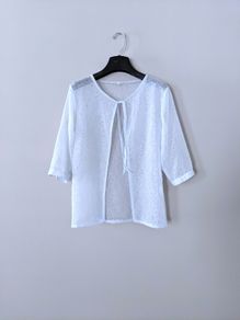 Light Blue Half Sleeve Shawl / Shrug
