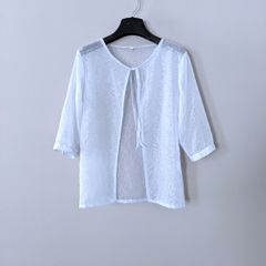 Light Blue Half Sleeve Shawl / Shrug