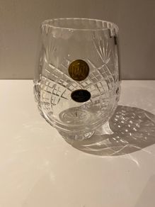 Dublin Crystal 6 inch canister or vase