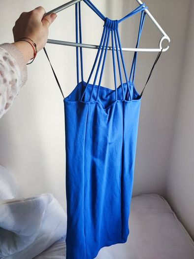 H&M blue mini dress size 8UK