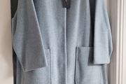 PAUL COSTELLOE powder blue oversized bucket coat Sz L - Fit 16-18UK - Bnwt Rrp 195