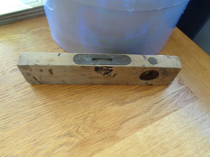 Vintage  Hand Made Carpenters Spirit level for Sale