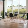 Nordic Dining Set 4 chairs Black . Image 2