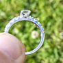 Brand New 14ct White Gold Diamond Engagement Ring Image 7