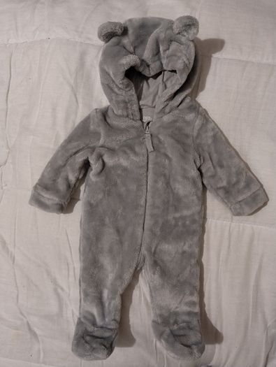 Warm cosy Hooded pramsuit all in one