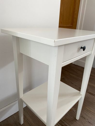 Ikea Hemnes White Bedside Table