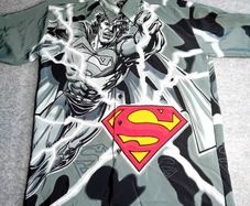 Superman Changes Short Sleeve Shirt Mens Size Medium -rare Retro Vintage 1990,s