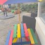 Picnic table with parasol Image 3