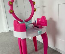 Make up station, table and chair, vanity set, girl