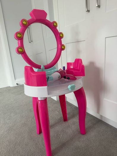 Make up station, table and chair, vanity set, girl