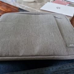 Grey Mosiso laptop case suitable for 11inch laptop