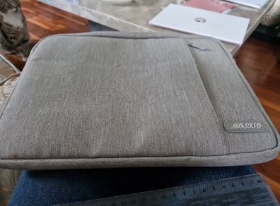 Grey Mosiso laptop case suitable for 11inch laptop