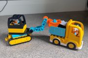 Lego Duplo Truck &amp; Tracked Excavator