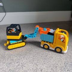 Lego Duplo Truck & Tracked Excavator