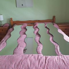 4 Wavy Mirror Panels