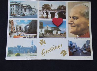 Ireland Postcard : Pope John Paul II , Commemorative Multi-view Postcard - 1979
