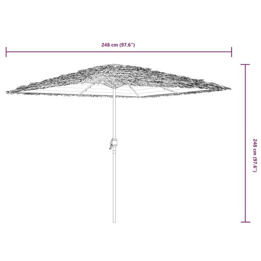 Garden Parasol with LED Lights