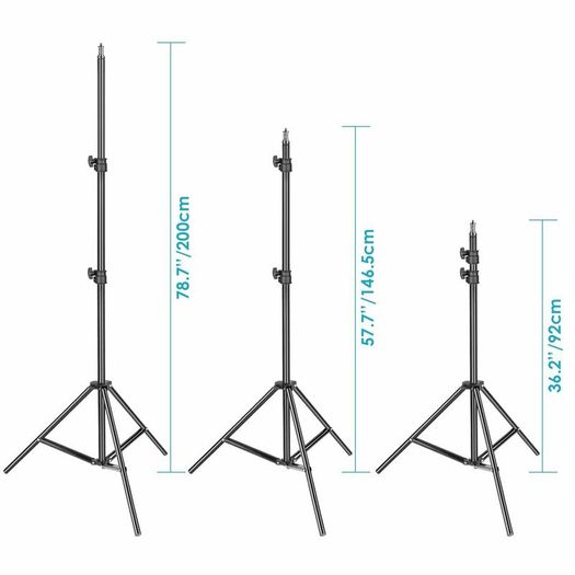 45221 Neewer 2x 660 Pieces (330 White+3300 Yellow) LED Video Light and Stands, Battery