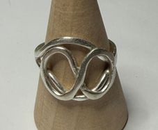 Handmade sterling silver ring size N1/2