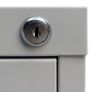 File Cabinet with 3 Drawers Grey 102.5 cm Steel Image 3
