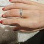9ct white gold diamond ring Image 3