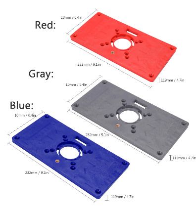 BRAND NEW Multifunctional Router Table Insert Plate ABS Plastics Woodworking Tool Engraving Machine Flip Board Milling And Slotting Tools
