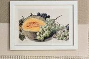 Laminate Glossy 280gsm Canvas Poster A4 Size Featuring Fruits by Michiel van Huysum (1714-1760) from The Rijksmueum