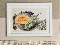 main image for ad Laminate Glossy 280gsm Canvas Poster A4 Size Featuring Fruits by Michiel van Huysum (1714-1760) from The Rijksmueum