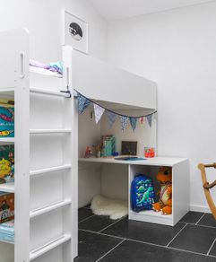 Bunk bed with desk. IKEA.