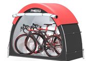 Bike Storage Shed Tent, 210D Oxford Fabric PU4000 Waterproof Bicycle Shed, 53" High-Clearance Outdoor Shelter for 2-3 Bikes, Portable Storage for Motorcycles Garden Tools &amp; Lawn Mowers