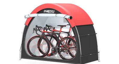 Bike Storage Shed Tent, 210D Oxford Fabric PU4000 Waterproof Bicycle Shed, 53" High-Clearance Outdoor Shelter for 2-3 Bikes, Portable Storage for Motorcycles Garden Tools & Lawn Mowers